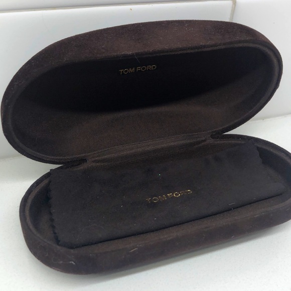 Tom Ford Dark Brown Suede Sunglasses Case - Picture 2 of 4